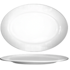 Thumbnail image #1 for International Tableware Dresden DR-14 Porcelain Oval Platter, 12-1/8" x 8-1/2", Embossed Rim 1 Dozen