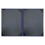 Thumbnail image #2 for Risch LINEN-2V 8.5X11 Vinyl Hardback Menu Cover, 8-1/2 x 11 in, 2-View Booklet with Corner Tabs Case of 25