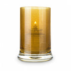 Thumbnail image #2 for Sterno 80560 Cylinder Glass Candle Lamp, Gold, 4-1/2"H x 3" Diameter, for Liquid Wax or Flameless Candles