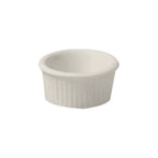 Thumbnail image #1 for Steelite International Diversified Ceramics DCI843W Fluted Ceramic Ramekin, 1 oz, 2.25 x 1.25 in, White Case of 6 Dozen