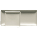 Thumbnail image #1 for Steelite International Homer, Pristine HL6896000 Rectangular China Appetizer Tray, 11-1/4" x 4-7/8" 1 Dozen