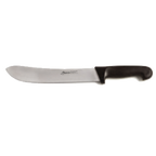 Thumbnail image #1 for Alegacy Foodservice Products PC15610 10-inch Straight-Blade Butcher Knife, Molybdenum Stainless Steel, Brown ABS Handle Case of 6