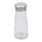 Thumbnail image #1 for Alegacy Foodservice Products 157SP Single Salt & Pepper Shaker, 3 oz, Barrel Glass Jar, Stainless Steel Top