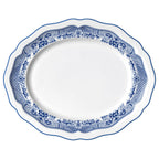 Thumbnail image #1 for Steelite International Folio, Porcelain 62565FP817 Porcelain Oval Platter, Willow Rim Blue, 13" x 10.5" x 1" 1 Dozen