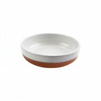 Thumbnail image #1 for G.E.T. Stone Heart by Graupera SH.BL-0620RWHT Deep Terracotta Bowl, White, 8.66"W x 12.6"D x 8.66"H Case of 6