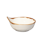 Thumbnail image #1 for Vertex China London Terra LTP-ESD China Sauce Dish, 4 oz, 3-1/2" Diameter, Hand Painted Case of 2 Dozen