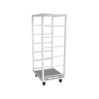 Thumbnail image #1 for Winholt Equipment AL-3206CR-MLC 6-Basket Aluminum Crisping Basket Rack with Locking Casters