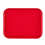 Thumbnail image #1 for Stanton Trading FFT1014-RD Rectangular Fast Food Tray, 10-1/2" x 13-5/8", Red Polypropylene, Dishwasher Safe Case of 24