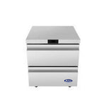 Thumbnail image #1 for Atosa USA, Inc. AUR27D2 Undercounter Refrigerator, 6.5 cu. ft., 2 Drawers, 27"W, Stainless Steel Exterior & Interior