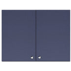 Thumbnail image #1 for Summit Commercial CABMN2418 Wall Cabinet, 24"W x 18"H x 12.75"D, French Door, Soft-Close, Midnight Navy Finish