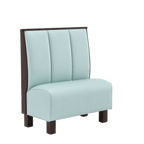 Thumbnail image #1 for ATSMFG ATS AT&S-ASD-K42-3CH GR8 Kevin Deuce Booth, single, 30" long x 42" high, 3-channel back, removable sinuous spring seat with connecting links