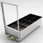Thumbnail image #1 for Giles Enterprises Giles Boil Out Caddy 71726 Fryer Boil-Out Caddy, 23-Gallon, Stainless Steel, Rear Drain Valve