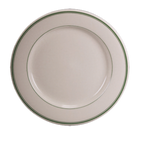 Thumbnail image #1 for Steelite International Homer, Green Band HL2081 Round China Plate, Rolled Edge, 11-1/8" 1 Dozen