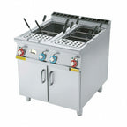 Thumbnail image #1 for Arcobaleno Pasta Equipment APCE28D Floor Model Electric Pasta Cooker, Double 7-Gallon Tanks, Automatic Water Fill, 3-Position Control