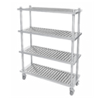 Thumbnail image #1 for IMC/Teddy UP-3630-5L Pot & Pan Utility Shelving System, Louvered, 5-Shelf, 36"W x 30"D x 72"H, Stainless Steel