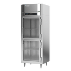 Thumbnail image #1 for Victory Refrigeration UltraSpec™ RS-1N-S1-HG-HC One-Section Reach-In Refrigerator, 20.15 cu. ft., Half-Height Hinged Glass Doors, Stainless Steel