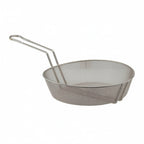 Thumbnail image #1 for Libertyware CWB12F Round Fine-Mesh Nickel-Plated Steel Culinary Fryer Basket, 12" Diameter, 3-1/4"H Case of 30