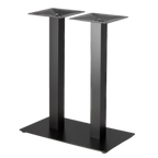 Thumbnail image #1 for ATSMFG ATS AT&S-TS1628BLK-BAR Indoor Bar-Height Flat Table Base, 16" x 28", Black Steel, Oversize Cast Spider