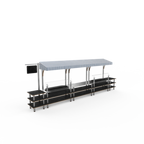 Thumbnail image #1 for Steelite International Mogogo, Modular MGCMLA08MSWF Commercial Market Station, Mixed Materials