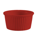 Thumbnail image #1 for CAC China Rkf RKF-2-R 2 oz Red Fluted Ceramic Ramekin, 2-5/8" Diameter x 1-1/2" High Case of 4 Dozen