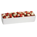 Thumbnail image #1 for TableCraft Products CW4020CBL Rectangular Cold-Holding Bowl, 2-3/8 qt., Cast Aluminum, Cobalt Blue