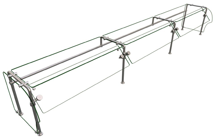 Product image #2 for Hatco Flav-R-Shield ES90-144 144-Inch Wide Self-Service Food Shield