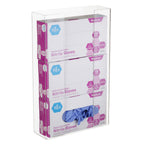 Thumbnail image #2 for Alpine Industries ADI902-03 Glove Dispenser, 3-Box Capacity, Clear Acrylic, 10-1/5"W x 3-1/2"D x 16-1/10"H