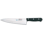 Thumbnail image #1 for JB Prince Mac Y306 8 8" Stamped Hollow-Ground High-Carbon Stainless Steel Chef's Knife with Black Wood Handle