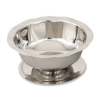 Thumbnail image #1 for Alegacy Foodservice Products 1043 3 oz Footed Stainless Steel Sherbet/Sundae Dish with Gadroon Base Case of 12