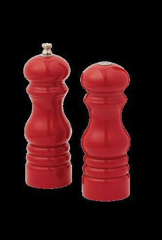 Product image #4 for American Metalcraft 6-Inch Red Wood Salt & Pepper Mill/Shaker Set