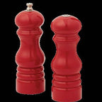 Thumbnail image #4 for American Metalcraft PMSR62 6-Inch Red Wood Salt & Pepper Mill/Shaker Set Case of 36