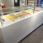 Thumbnail image #1 for Oscartek Rosa ROSA N1300 51-inch Neutral Full-Service Pastry Display Case, Glass Front/Top/Sides, LED Lighting