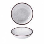 Thumbnail image #1 for G.E.T. Vintage California-Mojave - EGS DB8225M-W Melamine Bowl, 32 oz, White, 8 in, Round, Crackled Texture Case of 6