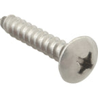Thumbnail image #1 for AllPoints Foodservice Parts & Supplies 6121220 Truss Head Sheet Metal Screw, #12 x 1-1/4", Stainless Steel