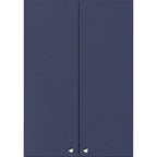 Thumbnail image #1 for Summit Commercial CABMN2130 Wall Cabinet, 21" W x 30" H x 12.75" D, French Doors, Soft-Close, Midnight Navy, Shelving Included