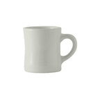 Thumbnail image #1 for Tuxton China DuraTux®© BWM-090B Ceramic Diner Mug, 9 oz., White, 3-3/8" Dia. x 3-3/4"H Case of 2 Dozen