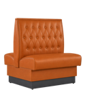Thumbnail image #1 for ATSMFG ATS AT&S-ADD-W42-BT GR7 William Deuce Booth, single, 30" long x 42" high, Sewn Button-tuft back, removable sinuous spring seat with connecting