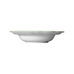 Thumbnail image #2 for Steelite International Folio, Porcelain 62566FP814 Round Porcelain Rim Soup Bowl, 15 oz, 9.75", Willow Rim Green Case of 2 Dozen