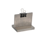 Thumbnail image #1 for Cal-Mil Aspen 2036-32-110 Gray Wood Clip Sign Holder, 2" x 4" x 3-1/4"H Case of 6