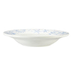 Thumbnail image #2 for CAC China Atlantic Seashell ATC-3 Porcelain Round Soup Plate, 10 oz, 9-inch, Blue Decorated Rim Case of 2 Dozen