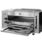 Thumbnail image #2 for AMPTO WeGrill HEREFORD-G Gas Infrared Overfire Broiler, Single-Deck Countertop, Stainless Steel, 2 Burners