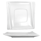 Thumbnail image #1 for International Tableware Pacific PC-2 6-Inch Square Porcelain Embossed Saucer Case of 2 Dozen