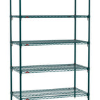 Thumbnail image #1 for Metro Super Erecta SA-1854K3-74-S5 Super Adjustable Super Erecta® Starter Wire Shelving Unit, 54"W x 18"D x 74"H, 600 lb. capacity per shelf, 2000