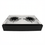 Thumbnail image #1 for G.E.T. Strata ST11702012K . . Buffet Serving System Kit, Stainless Steel Sauté/Cooker with Double Grates and Galvanized Steel Protective Case