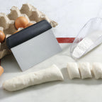 Thumbnail image #2 for New Star Foodservice Inc. 36091 Dough Scraper, 6 x 3 in Stainless Steel Blade, Plastic Handle Case of 72