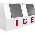 Thumbnail image #1 for Leer 3420301 Outdoor Ice Merchandiser, 61 cu. ft., Solid Doors, Self-Contained Bottom-Mounted Refrigeration, Low Profile