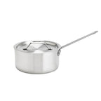Thumbnail image #1 for Browne USA Foodservice Thermalloy® 5815507 Stainless Steel Round Flat Sauce Pan Cover, 9-1/2-Inch Diameter
