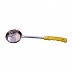 Thumbnail image #1 for Libertyware SPO5 5 oz Solid Portion Control Serving Spoon, Stainless Steel with Yellow Plastic Handle Case of 120