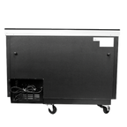 Thumbnail image #2 for SABA SBB-27-58B Two-Section Back Bar Cooler, 58-7/8 in W, 2 Solid Doors, Black Exterior, Stainless Steel Top