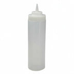 Thumbnail image #1 for Libertyware SB24WC 24 oz Clear Plastic Wide-Mouth Squeeze Bottle Case of 4 Dozen